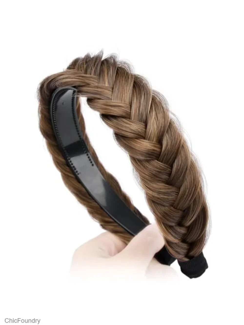 Braided Hair Headband for Women Wide Messy Synthetic Fiber